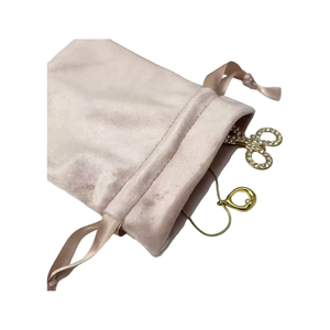 Custom Logo Velvet Cosmetic <b>Small</b> <b>Drawstring</b> <b>Bag</b> Good Quality From Products Vietnam - Product Image 3