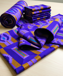 Tela Africana Estampada de Alta Calidad 100% Algodón, Material Tejido Tradicional de Gran Peso para Prendas y Decoración del Hogar - Product Image 3