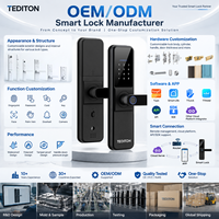 Nhiều ngôn ngữ TT tuya wifi không dây khóa Lỗ mộng đòn bẩy kỹ thuật số mật khẩu chốt cửa vân tay thông minh ổ khóa