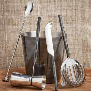 Ensemble d'outils de bar en acier inoxydable, kit complet de pratique pour barman, pour l'amélioration des compétences en cocktails, routine de bar à domicile, quotidien - Product Image 2