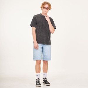 Vendeur chaud O-Neck & V-Neck Acid Wash Vintage T-Shirt pour hommes Thaïlande fabriqué en usine surdimensionné Thai Apparel Produit vierge - Product Image 2