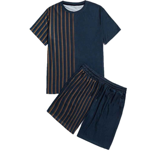 Hot Bán Tất Cả Các Kích Thước Người Đàn Ông T Áo Sơ Mi Wholesalecustom Biểu Tượng Tracksuit Nhãn Hiệu Riêng Mồ Hôi Theo Dõi Phù Hợp Với Thiết Lập Quần Short Quần Người Đàn Ông Mùa Hè T Áo Sơ Mi - Product Image 3