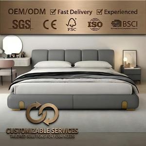 Base <span class=keywords><strong>de</strong></span> Cama King Size Minimalista Italiana <span class=keywords><strong>de</strong></span> Cuero Nappa, Tapizada, con Almacenamiento y Sistema <span class=keywords><strong>de</strong></span> Elevación a Gas, Lista para Enviar - Product Image 1