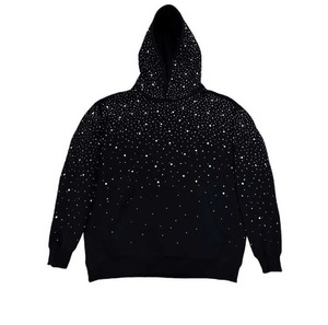 Men's Winter Hoodies Rhinestone Pullover Polyester/Cotton Blend Regular Fit Heavyweight Customizable Manufacturers - Product Image 2