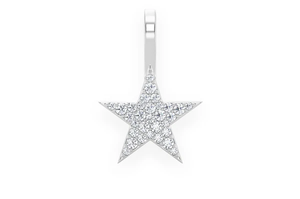 Pendentif Hip Hop Moissanite unisexe pendentif étoile fait à la main en or 10 carats pendentifs à breloque étoile délicate pour femmes fournisseurs d'usine en Inde - Product Image 3