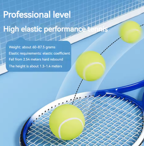 Yellow Rubber Tennis <b>Balls</b> with Rope High <b>Bounce</b> Training Sports <b>Ball</b> for Practice Competition Pet Play - Product Image 5