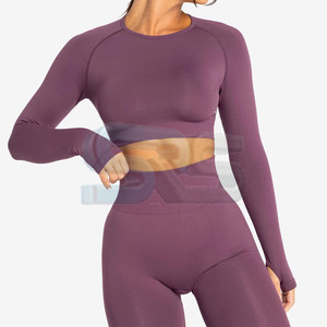 Coton femmes Yoga ensemble 2025 nouveauté vêtements de sport sans couture deux pièces sport soutien-gorge et Leggings Fitness tenue - Product Image 3
