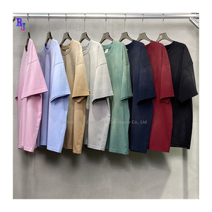 เสื้อยืดแขนสั้นวินเทจย้อนยุค dtgdtf แอซิดกรด250GSM เสื้อยืดย้อมสีสเปรย์ขนาดใหญ่น้ำหนักมากกำหนดเอง - Product Image 1