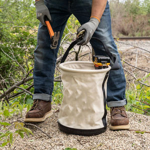 2026 New High Quality Custom Made Logo Waterproof Canvas <b>Tool</b> Bucket 30kg Heavy Duty Adjustable Strap OEM Outdoor <b>Storage</b> - Product Image 6