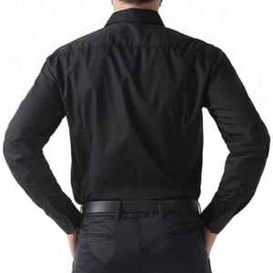 Chemise habillée style décontracté pour homme 100% coton anti-boulochage et anti-rétrécissement Style uni Service OEM disponible - Product Image 4