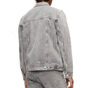 Veste en jean pour hommes de haute qualité respirante chauffante nouveauté Style de rue avec sensation douce longue longueur de vêtements quantité minimale de commande bas - Product Image 2