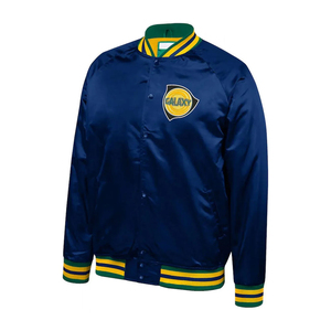 Customized <b>Men's</b> Women's Fashionable Zipper Closure Stand Waterproof Breathable University <b>Jacket</b> Embroidered Letterman Stain - Product Image 1