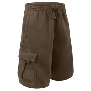 2025 été hommes décontracté Fitness entraînement Cargo Shorts 100% Polyester élastique cordon taille respirant côté solide non tissé - Product Image 3