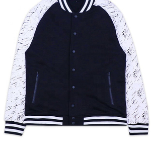 Chaqueta Universitaria Casual de Moda para Hombre al por Mayor, Chaqueta Universitaria Personalizada con Letras, 100% Cuero/Lana, Chaqueta de Invierno para Hombre - Product Image 4