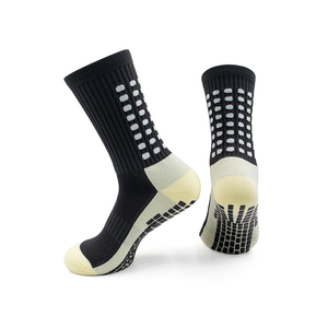 Calcetines de fútbol antideslizantes para hombre, nuevos calcetines deportivos de algodón con agarre de fútbol con soporte de resorte, patrón de punto informal, parte inferior del logotipo juvenil - Product Image 2