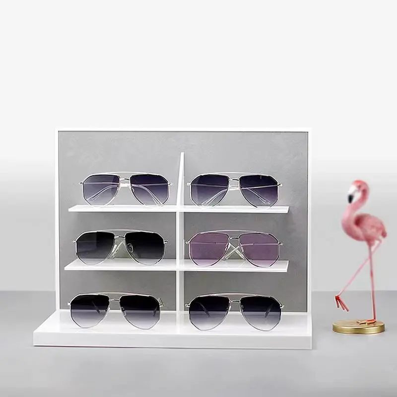 Toptan özelleştirilmiş tasarım perakende kullanım yüksek kalite akrilik gözlük Sunglass masa ekran standı