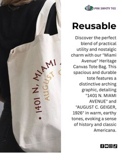 Bolso Tote de lona estampado personalizado para mujer, bolso de hombro de lona ecológica con cremallera, ideal para escuela, Playa y viajes - Product Image 2