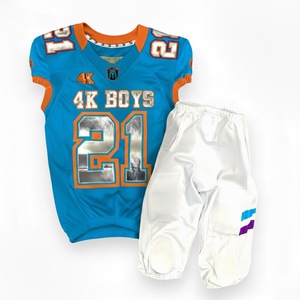 Uniforme d'entraînement de football américain personnalisé pour adultes, respirant, 100% polyester, vente en gros, sublimation vierge, twill, tackle - Product Image 3