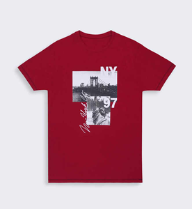 เสื้อยืดผ้าฝ้ายย้อมสีล้วนสำหรับผู้ชายผ้าถักแขนสั้นสไตล์ฮิปฮอปผ้าฝ้าย100% ออกแบบได้ตามที่ต้องการ - Product Image 5