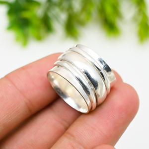 <b>925</b> <b>Silver</b> Luxury Anniversary Spinner <b>Ring</b> - Product Image 2