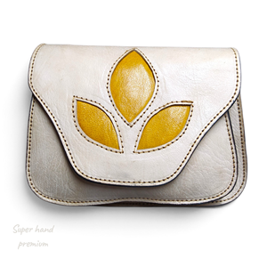 Sac bandoulière mini en cuir véritable marocain pour femme, motif feuille, fait main, petit sac à main, couleur personnalisable, vente en gros - Product Image 6