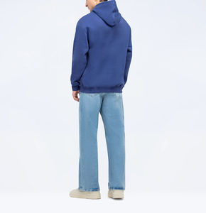 Sweat à capuche pour homme en coton 100% de qualité supérieure, poids lourd, broderie 3D unie, fermeture éclair, vente en ligne à bas prix - Product Image 6