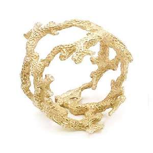 Gold Color Table Decoration Wedding Napkin Ring Simple Designing Style Round Shape Golden Napkin Serviette Ring at Lowest Price - Product Image 6