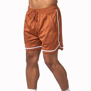 Vente directe d'usine Short de basket-ball 100% coton de haute qualité Marque personnalisée Design solide Technique teinte unie Prix de gros - Product Image 5