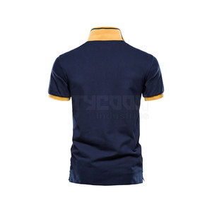 T-shirt polo simple couleur unie à manches courtes respirant hommes T-shirt polo fabriqué au Pakistan 2024 de qualité supérieure - Product Image 2