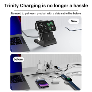 Cargador inalámbrico integrado 4 en 1, soporte magnético, estación de Banco de energía con soporte para la serie iPhone para <span class=keywords><strong>Apple</strong></span> Watch y Airpo - Product Image 3