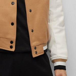 แจ็กเก็ตเลตเตอร์แมนสำหรับผู้ชายแบบแห้งเร็วสำหรับสวมใส่ในฤดูใบไม้ร่วงฤดูหนาวคุณภาพที่ดีที่สุดพร้อมคอตั้งและโลโก้ด้านหน้า - Product Image 4