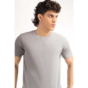 เสื้อยืดเจอร์ซีย์ทรงปกติ MN-TS-SS25-011 เสื้อยืดโอเวอร์ไซส์ ระบายอากาศได้ดี ไม่ยับ 260 กรัม ดีไซน์เรียบง่าย พร้อมป้ายกำกับแบบกำหนดเอง - Product Image 5