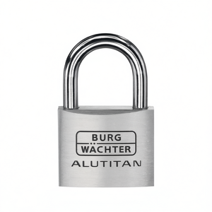 BURG-WCHTER Cylinder <b>Padlock</b> 770/60 Aluminum Lock Body 60mm Wide Keyed Differently for Fencing Trellis & Gates - Product Image 3