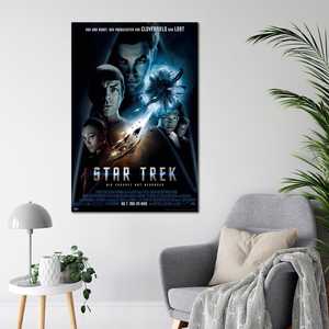 Affiche Star Trek XI the Future Begins de style moderne avec cadre noir pour affichage mural - Product Image 3
