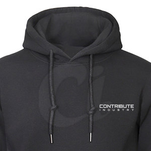 Couleur noire confortable hommes sweats à capuche coton mélangé nouveau Design hommes sweats à capuche Service OEM hommes sweats à capuche - Product Image 3