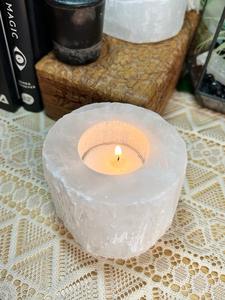 Precio de fábrica directo en candelabros redondos de selenita hechos a mano, recipientes elegantes para decoración del hogar garantizados - Product Image 4
