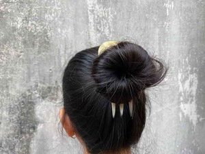 Polished Finish Buffalo Horn <b>Hair</b> <b>Pins</b> for Women's Ox Horn <b>Hair</b> Styling Stick Natural Accessory - Product Image 2