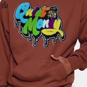 Personnalisez votre propre logo sur un sweat à capuche en broderie chenille, prix bas, sweat à capuche en broderie chenille de haute qualité - Product Image 5