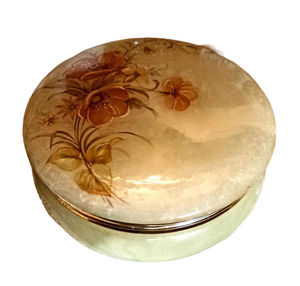 Magnifique boîte à bijoux vintage en onyx gravé, boîte à bijoux artisanale en marbre, boîte à bijoux en onyx marbré - Product Image 1