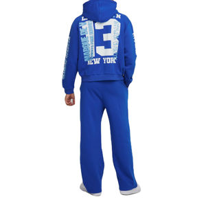 Survêtements de couleur bleue à fermeture éclair avec fermeture éclair Survêtements les plus tendances personnalisés en gros Survêtements à glissière complète pour hommes - Product Image 2