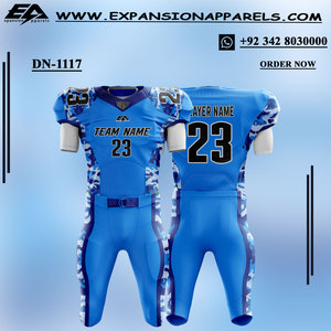 Ropa deportiva de fútbol americano con logotipo personalizado para hombre, pantalones acolchados de sarga con sublimación, conjuntos de uniformes de talla grande, fabricante - Product Image 5