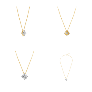 Collar de diamantes cultivados en laboratorio de 2cts de alta calidad para mujer, cadena de Cable de claridad EF de oro blanco amarillo de 14K, clásico para compromiso de regalo - Product Image 2