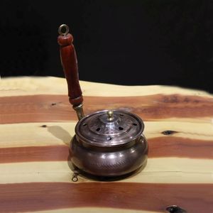 Quemador de Incienso Turco Tradicional Hecho a Mano de Cobre Oxidado Clásico Shark Anatolia Kahramanmaras, Auténtico para Yoga y Meditación - Product Image 4