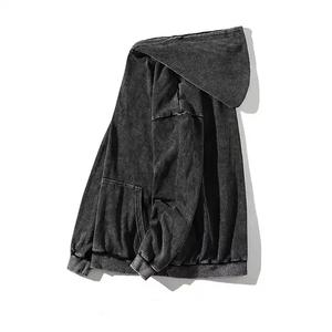 Sudadera con capucha Unisex de gran tamaño de algodón liso de alta calidad 6XL, sudadera bordada personalizada para hombre, patrón 3D en relieve - Product Image 6