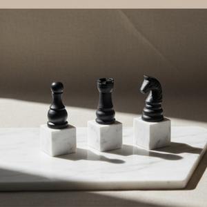 ที่ตั้งหนังสือหมากรุกทำจากเรซินประติมากรรมตกแต่งบ้านสำนักงานห้องนอนเดสก์ท็อปสำเนียงนิยายของตกแต่งโต๊ะ - Product Image 3