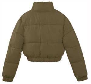 2024 nouveau Logo personnalisé de haute qualité dame manteau femmes doudoune avec bulle haut court doublure en Nylon matelassé - Product Image 3