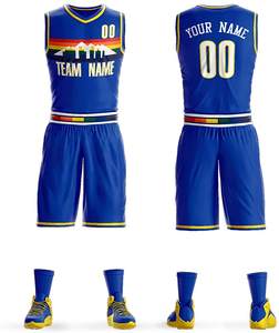 Camiseta de baloncesto para hombre con logotipo personalizado 100% poliéster transpirable y elegante nuevo estilo cómodo para jugadores - Product Image 4