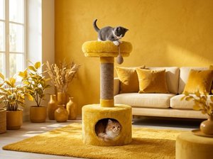 Casa para Gatos Fiona Sunny Lounge con Encanto Dorado - Product Image 2