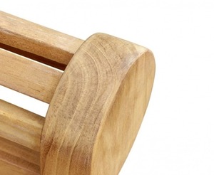 Sillas de exterior hechas de madera de teca con asientos de espuma suave y tela suave, vendidas a precios de mayorista. - Product Image 3