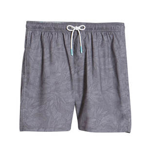 Premium <b>Men</b> <b>Swim</b> <b>Shorts</b> Anti UV Sun Protection Waterproof Eco-Friendly Breathable Quick Dry Canvas <b>Pattern</b> Heather Grey Texture - Product Image 1